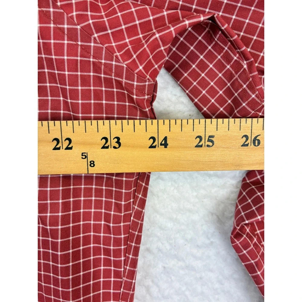 L.L.Bean Button Down Shirts Men's L Red Green Plaid Long Sleeve Casual Lot of 5 - Picture 6 of 16